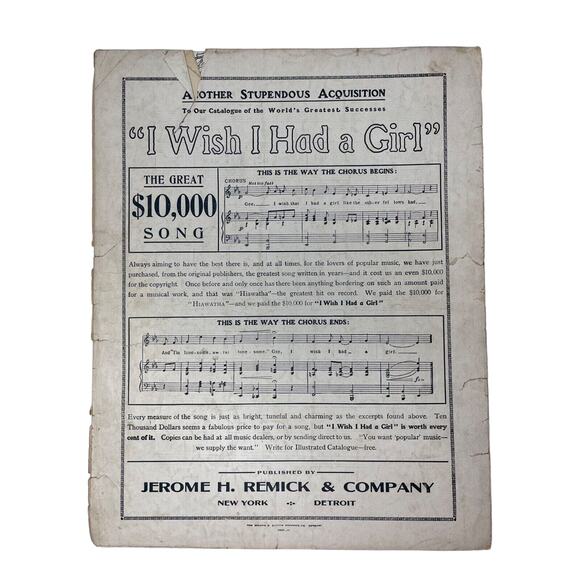1908 Are You Sincere Sheet Music A Bryan A Gumble Adele Ritchie Vaudeville - Picture 7 of 10
